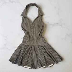 RJP Hiyori Button Casual Dress for Woman - OOTD Garterized Backless Dress with Belt Loops