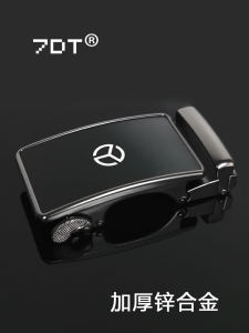 High-End Alloy Men's Belt Buckle: Automatic Clasp & National Pride