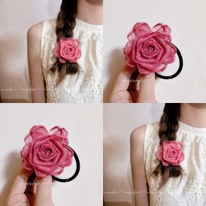 Mùa Xuân Mới Rose Dried Handmade Hair Ties Phụ Kiện Tóc Nữ Phụ Kiện Tóc Buộc Tóc Dây Đeo Tóc Phong Cách Trung Hoa Cao Cấp