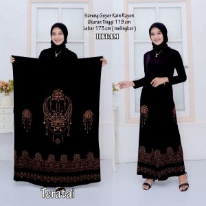 Sarung Santri Putri Wanita Rayon Motif Batik Muslim Kekinian