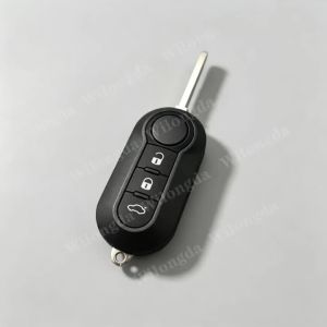 Car Key Fob Case Shell Housing for For Fiat 500 500L Bravo Panda Freemont Punto Ducato Peugeot Boxer Citroen Jumper/buttons Pad