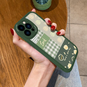 Tulip Pattern Soft Silicone Phone Case for  16 15Pro Max 12Mini 13Pro 14Plus Anti-Fall  Style Korean Design Protective Cover