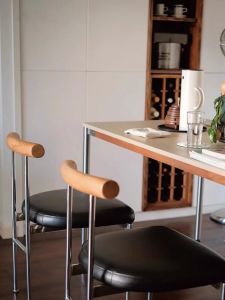 Mine House | Ghế Ăn Bữa Phong Cách Zen Bắc Âu Inox Pháp Mộc Mạc