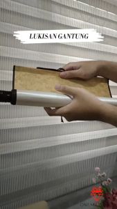 Lukisan Gantung Kain: Naga Emas, Air Terjun Matahari Terbit & Dewa Kuan Kong