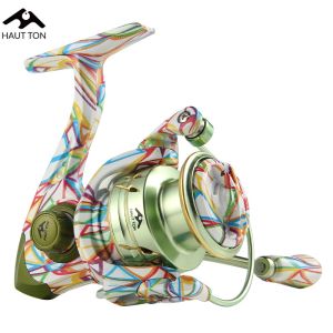 รอกตกปลา HAUT TON GRAFFITI 1500S/3000M/4000L แบบสปินนิ่ง อัตราทดเกียร์ 5.2:1 ลูกปืน 3+1BB แรงต้านสูงสุด 27.8-31.8 ปอนด์ สำหรับน้ำจืดและน้ำเค็ม