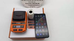 Máy in nhiệt bluetooth Puty PT-50DC  cầm tay in hóa đơn tem nhãn - Điện thoại