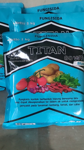 FUNGISIDA TITAN BLUE 80 WP 1 KG | Fungisida Mancozeb Biru 80%