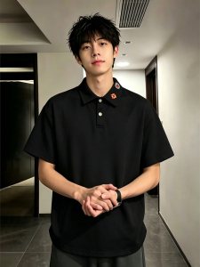 OUMULONG | Embroidered Chinese Style Summer Men T-Shirt