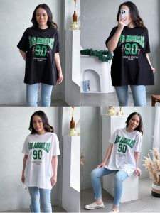 Kaos Wanita Jumbo LD 120 XXXL Bahan Cotton Motif Terbaru