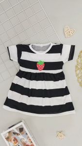 Dress Anak Bayi ARYANA DASTER STRIPE Dress Gaun Balita 0-4 Tahun BENNA
