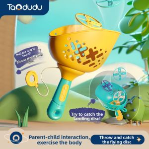 TAODUDU | Launchable Pull String Flying Disc Soft