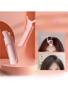 ผู้หญิง Air Bangs กิ๊บติดผม การจัดสไตล์ ที่หนีบผมเพิ่มวอลลุ่ม สไตล์เกาหลี เสื้อท่อนบน เครื่องทําขนมปังผมสดปิดเครื่องประดับแฟชั่น