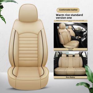 Factory Direct Sales Car Seat Cover Fully Surrounded Four Seasons Universal Seat Cushions Car Five Seats Summer Breathable Imitation Leather Car Mats
