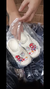 spider man kids clogs waterproofs boys sliliiper slidess sandals