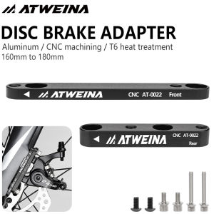 ATWEINA 160 to 180mm Disc Brake Adapter CNC Aluminum Alloy Front/Rear Conversion Bracket with Screws for Road Bike
