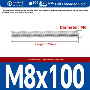 GUWANJI | Stainless Steel Through-Threaded Rod