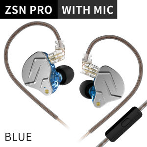 KZ | KZ ZSN PRO Hybrid In Ear Monitor HiFi Wired Earbuds Balanced Armature 10mm Dynamic Driver Noise Isolating IEM Headphones Detacha