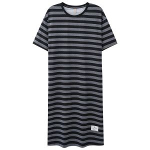 MiiOW | Pure Cotton Comfortable Striped Sleepwear Short Sleeve Thin Summer Home Clothes For Women MiiOW Cat Person Casual Home Leisure