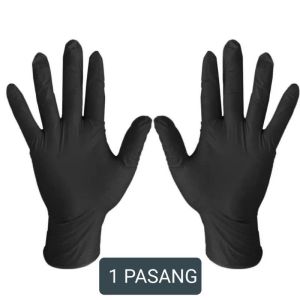 Sarung Tangan Karet Hitam Untuk Pelindung Cuci Sepatu / DetailingNitrile Glove - Kilap Premium I Sarung Tangan Nitrile Safe Gloves