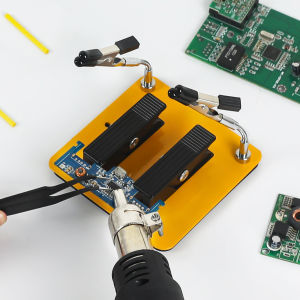 NEWACALOX Từ PCB Bảng Mạch Sửa Chữa Kẹp Mini Hàn Giúp Tay Dụng Cụ Hợp Kim Nhôm Hàn Dây Đèn