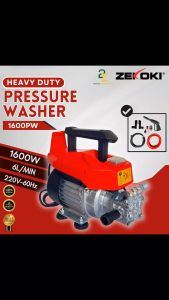 Zekoki ZKK-4180PW Pressure Washer: 1400W Induction Motor & 7MPa Rated Pressure