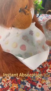 [SG Wholesale] 10 pcs Individual Packed Disposable Baby bib Food/Feeding bibs. Waterproof Infant Saliva Bibs
