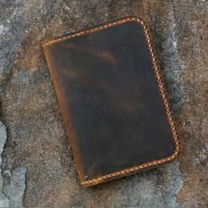 Handmade A7 American Retro Brown Amekaji First Layer Cowhide Crazy Horse Leather Notebook Hand Account Fashion A705s