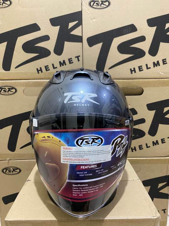 Helm TSR RAM4 metallic grey Helm Dengan Garansi Penjual Helm