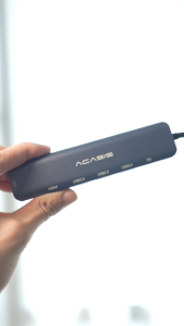 Acasis 6-in-1 USB-C Docking Station | 4K60Hz HDMI + 100W PD Fast Charge | 3xUSB3.0 & Gigabit Ethernet for Mac/Windows | 3.3ft Extended Cable for Office/Gaming