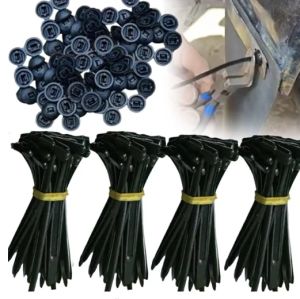 Nylon Universal Cable Tie Buckle With Round Head Tie Car Plastic Rivets Fasteners for Car Daily Repair