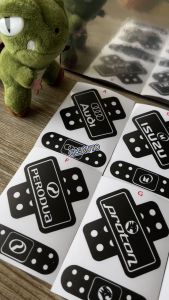 Car Plaster Stickers Accessories Waterproof (2 Pcs) Many Designs Cover Up Paint Scratch Dents Damage