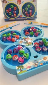 AA Toys Mainan Anak Fishing Game Small 4 Kolam - Mainan Pancingan Ikan Magnet 4 Kolam