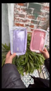 Túi đựng bút thước học sinh ngăn trong suốt độc đáo phong cách Hàn Quốc túi đựng mỹ phẩm 2 ngăn chống nước xinh giá rẻ