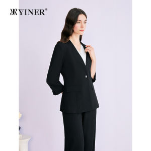 YINER | Elegant Workwear Deep V Blazer