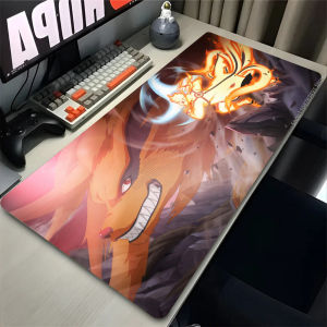 Bandai | Mouse Pad Laptop Gaming Desk Mat Black And White Manga Mousepad Anime Office Computer Naruto Uzumaki Carpet Gamer Keyboard Pad