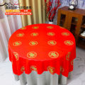 Thickened Disposable Tablecloth Wedding Banquet Red Wedding Dinner round Table Celebration Tablecloth Marriage Ceremony. 