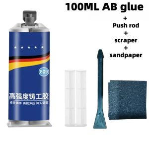 Metal Repair Glue Paste High Temperature 2 In1 Industrial AB Caster Glue High Strength Bonding Sealant Strong Casting Welding
