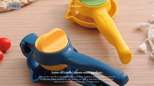 Lemon Juicer Manual Press Easy to Use Citrus Juicer | Effortless Pro-Grade Lemon Citrus Fruit Hand Held Juicer