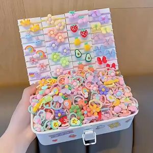 Thun cột tóc nhỏ xinh kẹp càng cua mini dễ thương phụ kiện làm đẹp cho trẻ em quà tặng nữ cute giá rẻ đi chơi chụp ảnh