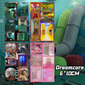 4 Gói Dreamcore Fantasy Hoạt Hình Dán Diy Chất Liệu Guben Dễ Thương Vỏ Điện Thoại Di Động Trang Trí Thêu Sò Decoupage Tiếp Liệu