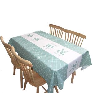 Waterproof Oil-resistant Wash-free PVC Rectangular Tablecloth Nordic Style Home Use Dining Table Mat Student Study Desk Cloth