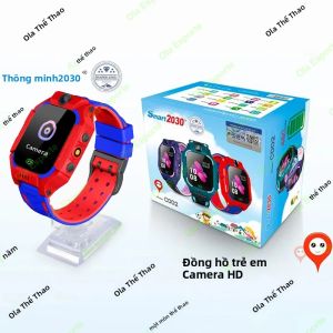 Đồng Hồ Thông Minh Trẻ Em Có Định Vị GPS Theo Dõi Vị Trí SOS 2G SIM Camera IP67 Chống Nước Cho iOS Android Đồng Hồ An Toàn Cho Trẻ Em Quà Tặng