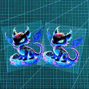 Cool Dragon Creative Motorcycle Stickers Waterproof for Motorbike Body Electric Scooter Car Window Laptop Sunscreen Vinyl Decals