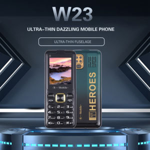 Original brand new W23 Three Sim Feature Keyboard Phone Flashlight Slim Light Ebook Camera Long Standby Easy Use Senior Mobile Phone