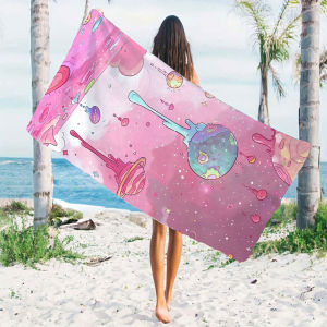 BILIBILI | Candy Space Beach Towels Ultra Lightweight Quick Drying Super Absorbent Summer Essential Fast-Drying Towel for Beach