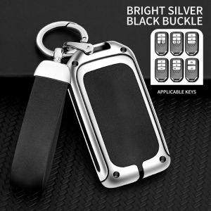 Leather Car Key Case Cover for Honda Accord EX EXL Civic CRV Jazz Jade Fit City Odyssey XR-V HRV Pilot Freed Vezel