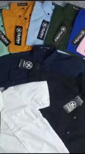KEMEJA POLOS ANAK | HEM ANAK LAKI LAKI | BAJU ANAK BANYAK VARIAN WARNA 1-10 TAHUN