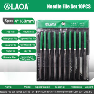 LAOA | LAOA Needle File Set 6PCS 10PCS Precision Metal File Woodworking Tool for Steel Copper DIY Craft Polishing