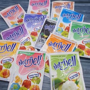 nutrijell (1 DUS) agar2 pudding isi 12 harga ekonomis varian buah nutrijel rasa buah jelly powder bubuk ekonomis varian aneka rasa halal
