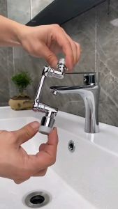Universal anti-splash faucet 1080° rotating basin faucet kitchen lifting mechanical arm water nozzle机械臂水龙头